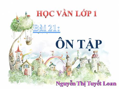 Bài 21. Ôn tập