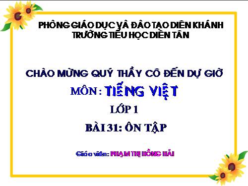 Bài 31. Ôn tập