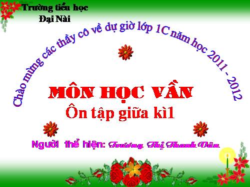 ôn tap giua ki 1