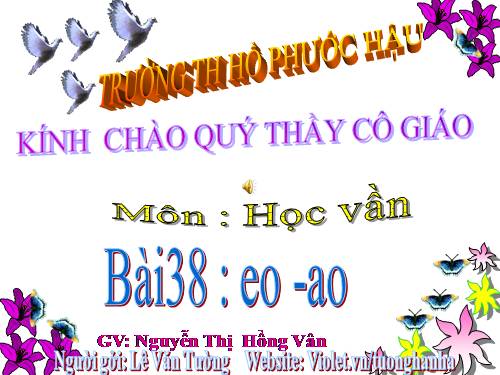 Bài 38. eo, ao