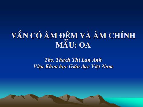 Van co am dem va am chinh