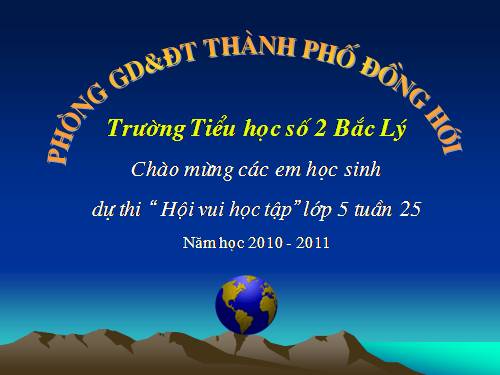 Rung chuông vàng khối 5