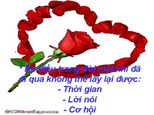 Ba điều giá trị