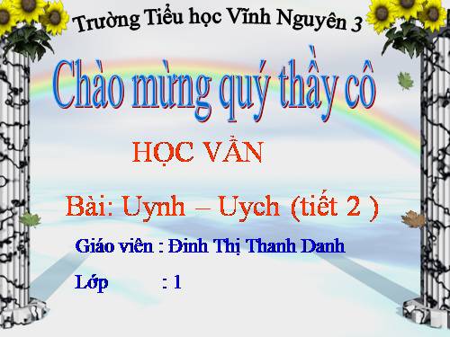 Bài 102. uynh, uych