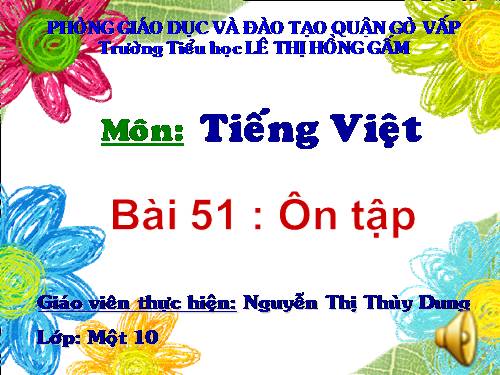 Bài 51. Ôn tập