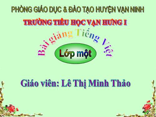 Bài 95. oanh, oach