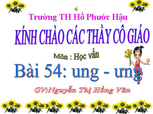 Bài 54. ung, ưng