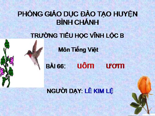 Bài 66. uôm, ươm