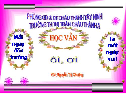 Bài 33. ôi, ơi