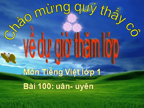 Bài 100. uân, uyên