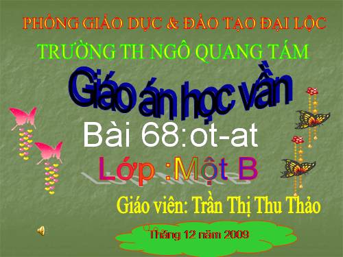 Bài 68. ot, at