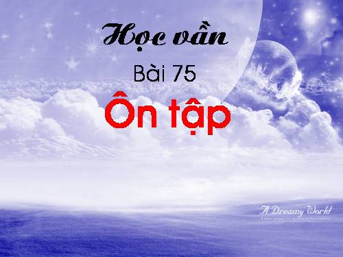 Bài 75. Ôn tập