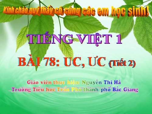 Bài 78. uc, ưc