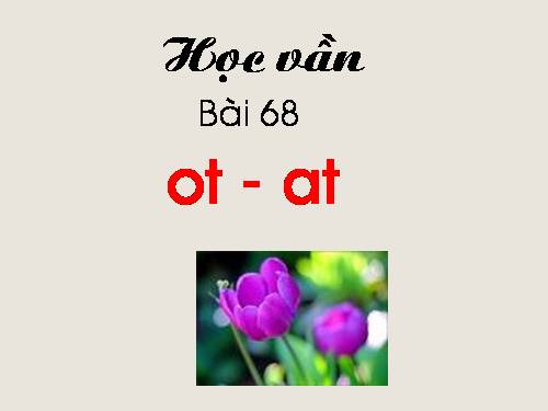 Bài 68. ot, at