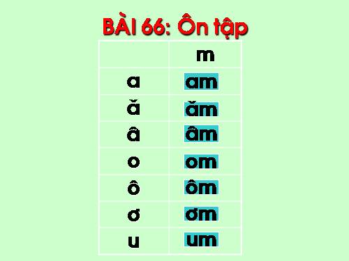 Bài 67. Ôn tập