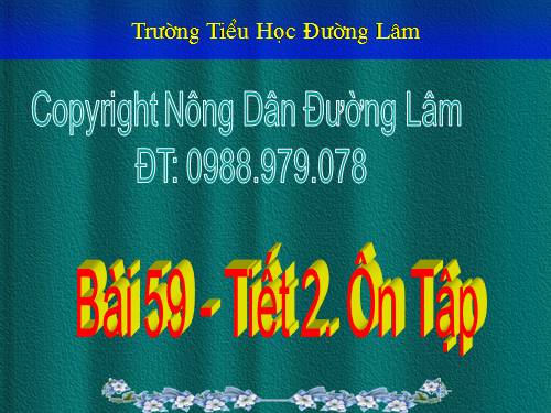 Bài 59. Ôn tập