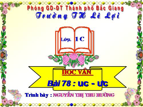 Bài 78. uc, ưc