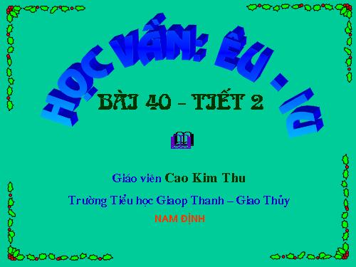 Bài 40. iu, êu