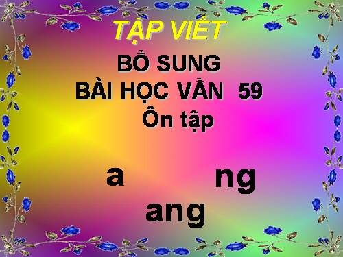 Bài 59. Ôn tập