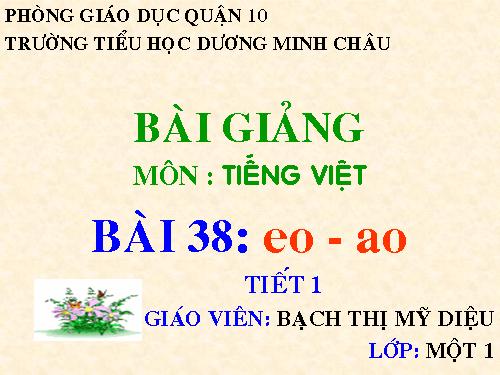 Bài 38. eo, ao