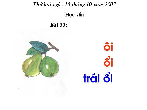 Bài 33. ôi, ơi