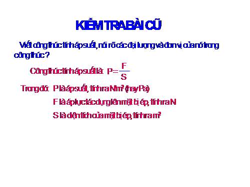 Bài 8. Áp suất chất lỏng - Bình thông nhau