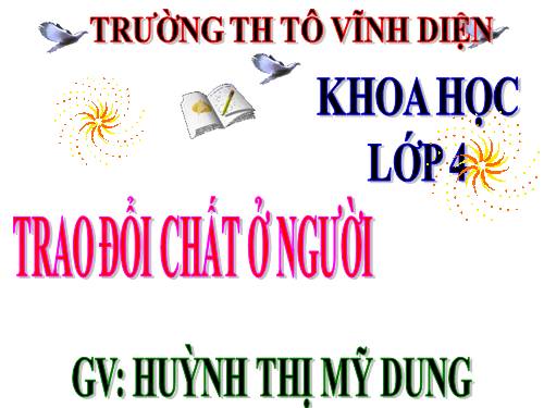 Bài 2. Trao đổi chất ở người