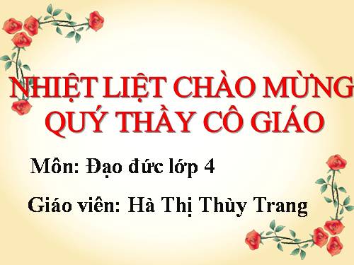 Bài 7. Biết ơn thầy giáo, cô giáo