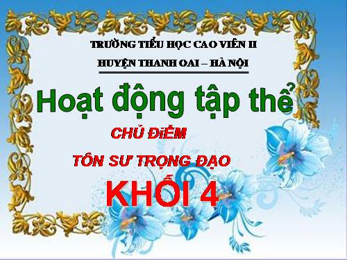 Hoạt động tập thể