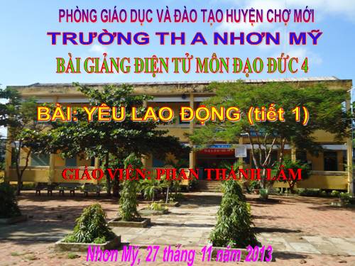 Bài 8. Yêu lao động