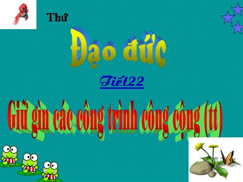 Bài 11. Giữ gìn các công trình công cộng