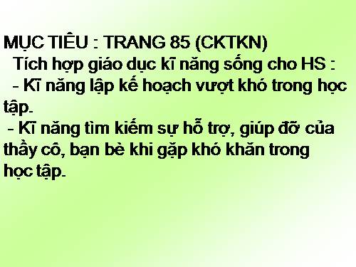 Bài 2. Vượt khó trong học tập