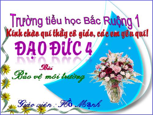 Bài 14. Bảo vệ môi trường