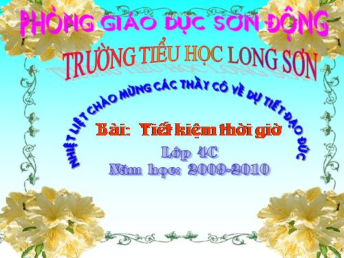 Bài 5. Tiết kiệm thời giờ