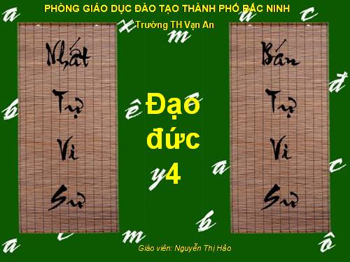 Bài 7. Biết ơn thầy giáo, cô giáo