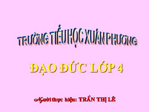 Đao đức 4