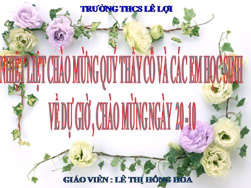 Chương I. §11. Chia đa thức cho đơn thức