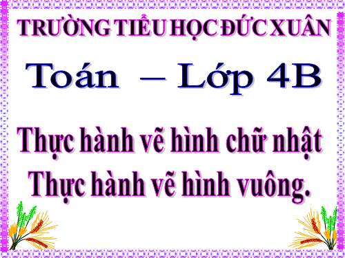 Thực hành vẽ hình chữ nhật