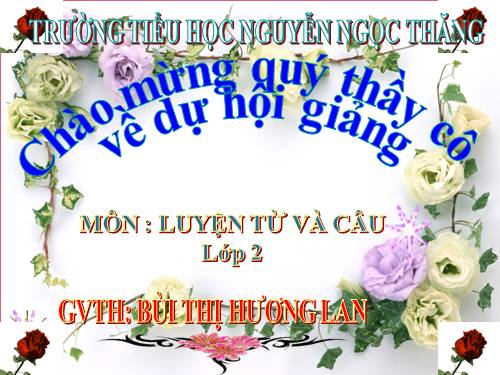 Tuần 11. MRVT: Từ ngữ về đồ dùng và công việc trong nhà