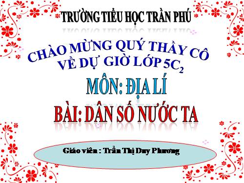 Bài 8. Dân số nước ta