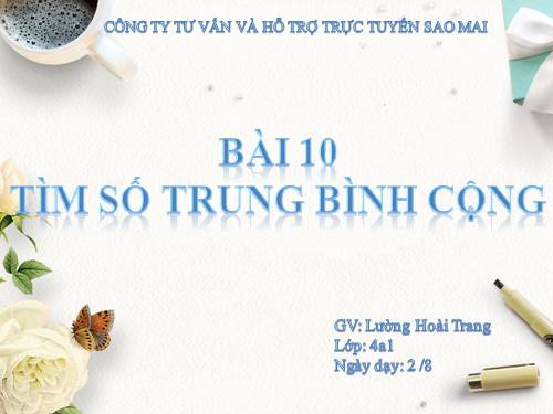 Tìm số trung bình cộng