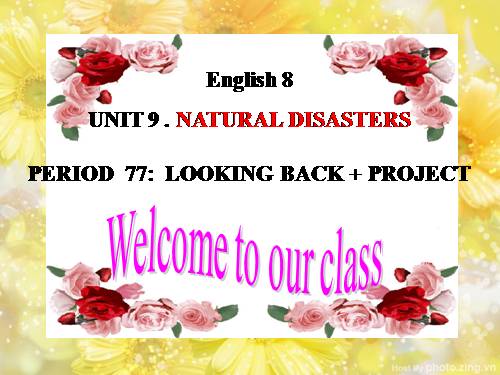 Unit 09. Natural Disasters. Lesson 7. Looking back - project