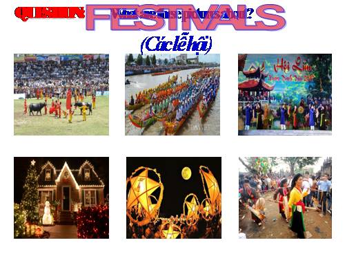 Unit 13. Festivals