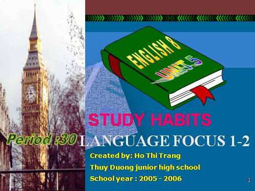 Unit 5. Study habits