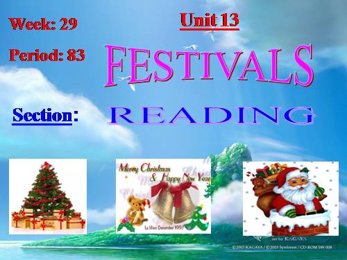 Unit 13. Festivals