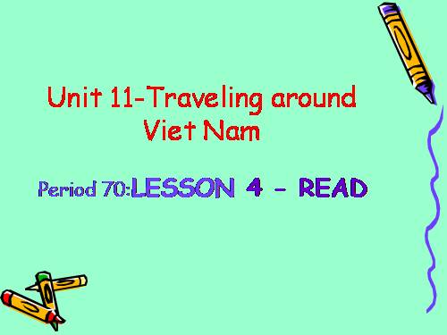 Unit 11. Traveling around Vietnam