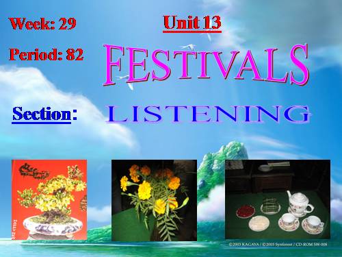 Unit 13. Festivals