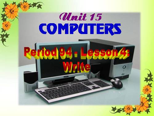 Unit 15. Computers