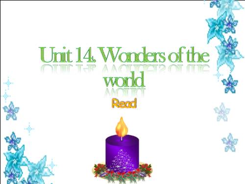 Unit 14. Wonders of the world