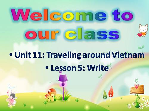 Unit 11. Traveling around Vietnam